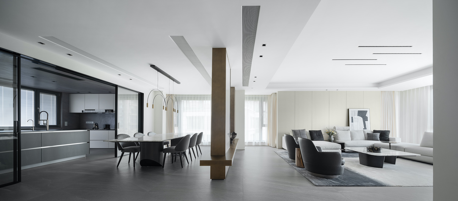 觀想設計,複式設計案例,西安曲江紫汀苑,西安,西安住宅設計案例,複式住宅裝修,西安豪宅設計,422㎡