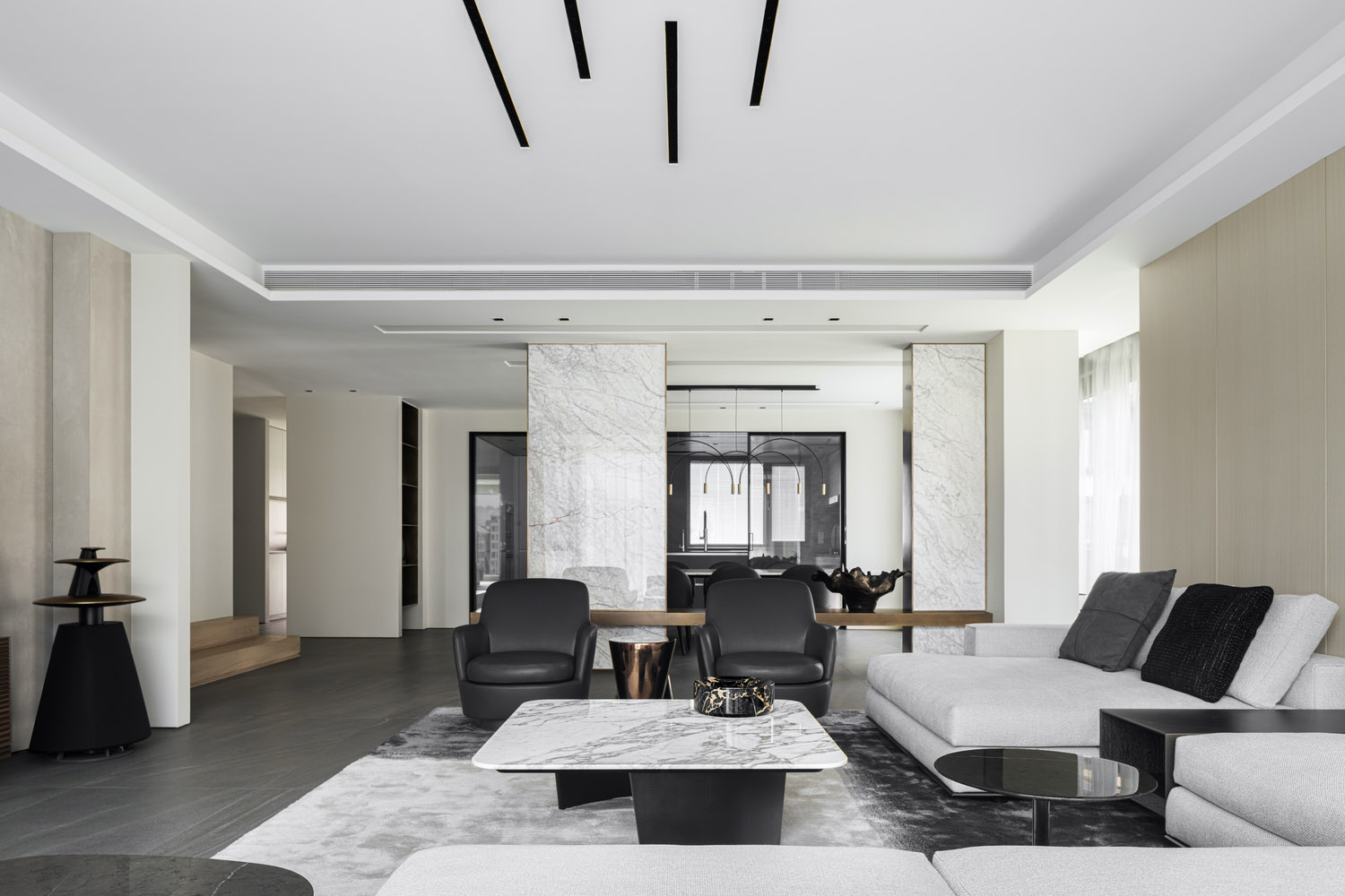 觀想設計,複式設計案例,西安曲江紫汀苑,西安,西安住宅設計案例,複式住宅裝修,西安豪宅設計,422㎡