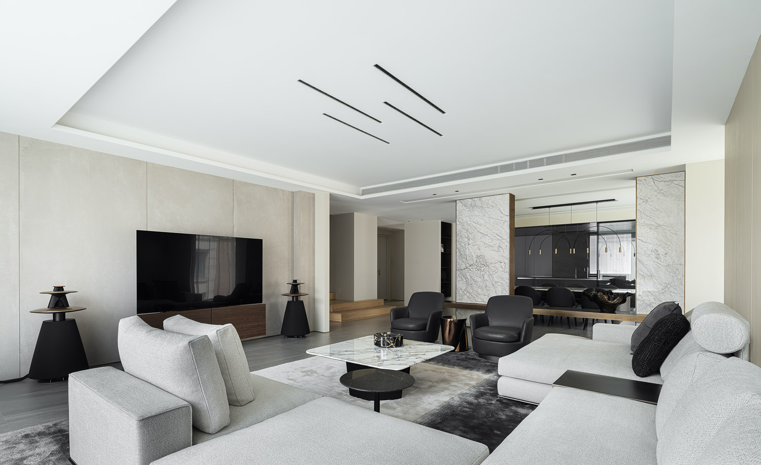 觀想設計,複式設計案例,西安曲江紫汀苑,西安,西安住宅設計案例,複式住宅裝修,西安豪宅設計,422㎡