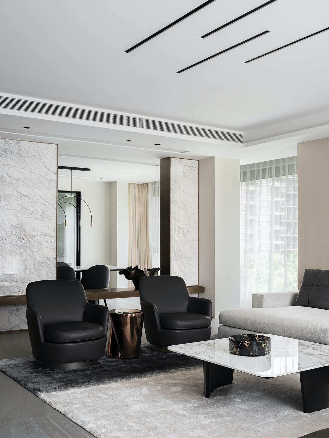 觀想設計,複式設計案例,西安曲江紫汀苑,西安,西安住宅設計案例,複式住宅裝修,西安豪宅設計,422㎡