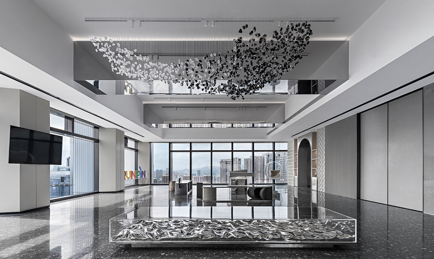 展廳設計,材料展廳設計,華潤水泥展廳,華潤水泥,展廳設計案例,潤品薈石材藝術展館,潤品薈,深圳材料展廳,前川設計,前川設計作品