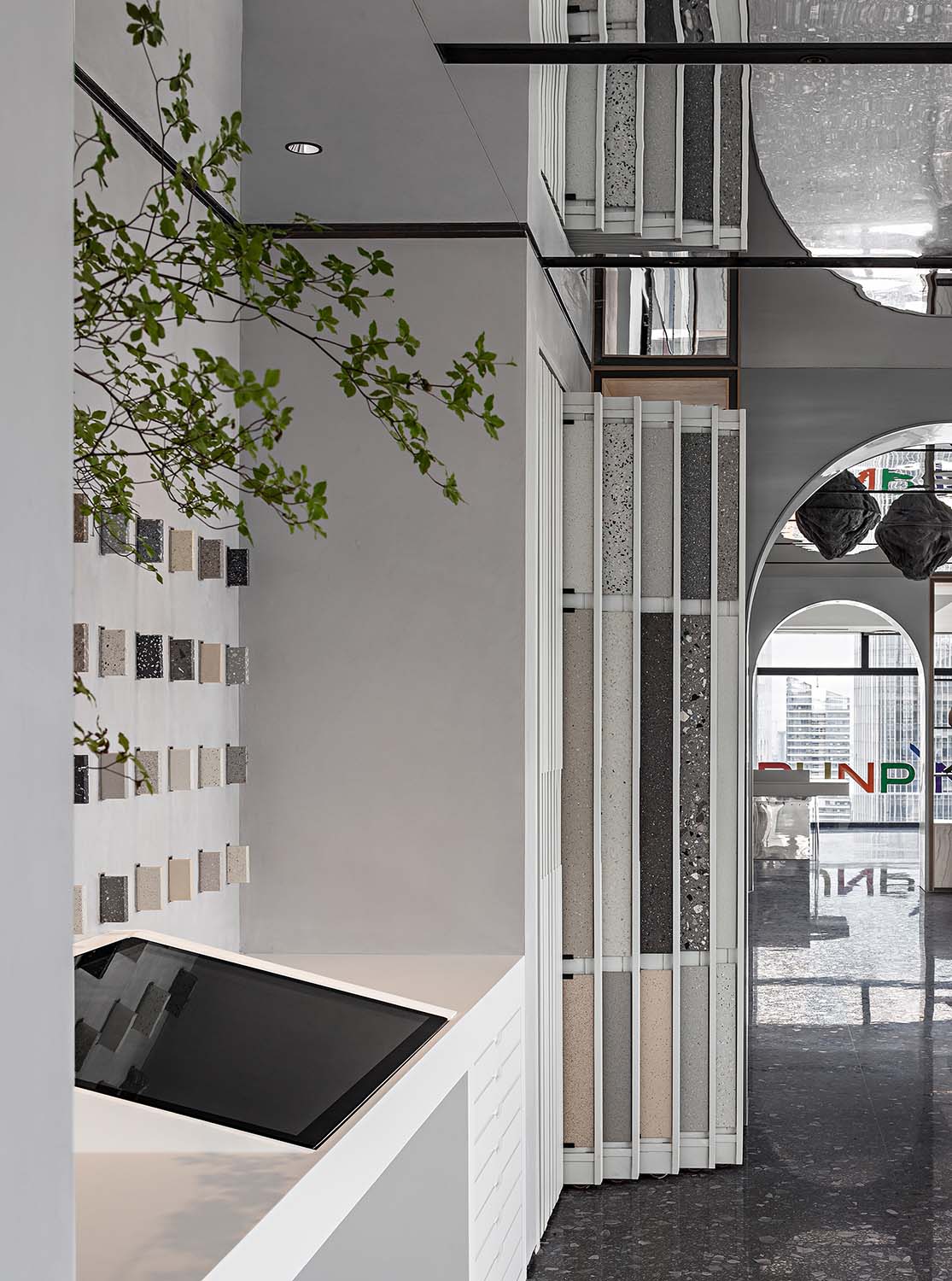 展廳設計,材料展廳設計,華潤水泥展廳,華潤水泥,展廳設計案例,潤品薈石材藝術展館,潤品薈,深圳材料展廳,前川設計,前川設計作品