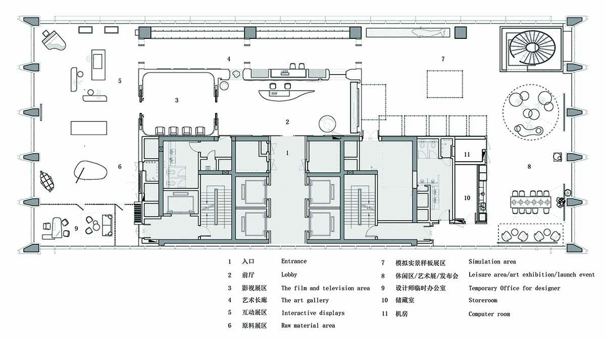 展廳設計,材料展廳設計,華潤水泥展廳,華潤水泥,展廳設計案例,潤品薈石材藝術展館,潤品薈,深圳材料展廳,前川設計,前川設計作品