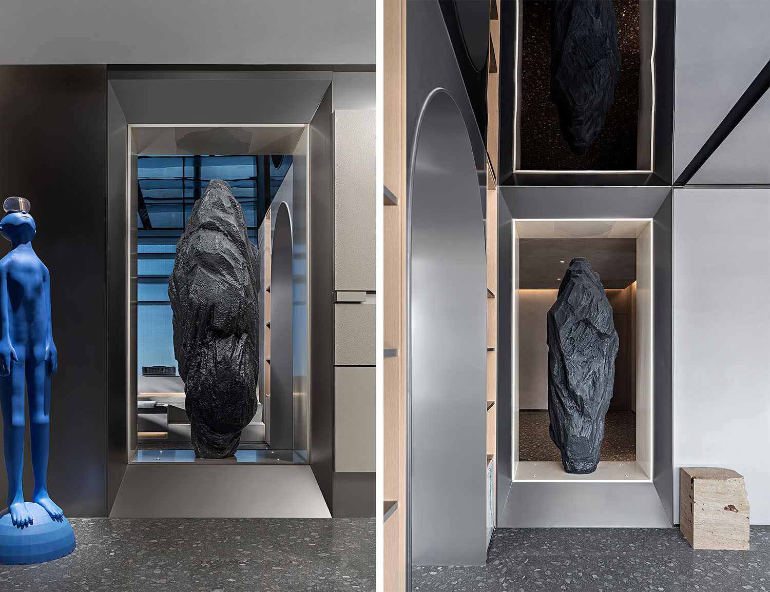 展廳設計,材料展廳設計,華潤水泥展廳,華潤水泥,展廳設計案例,潤品薈石材藝術展館,潤品薈,深圳材料展廳,前川設計,前川設計作品