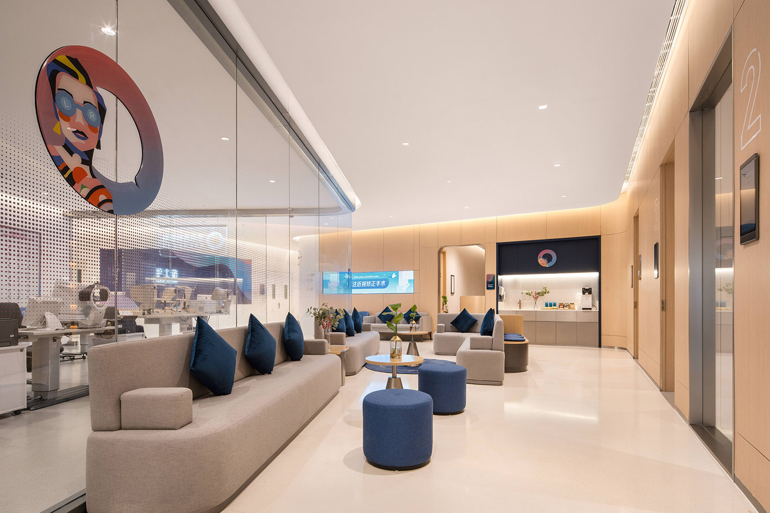 眼科醫院設計,醫院設計,眼科門診部設計,門診部設計,愛爾西柚眼科,愛爾西柚眼科醫院,深圳愛爾西柚眼科,深圳愛爾西柚眼科醫院,深圳,醫院設計案例,D&M,店與麵設計