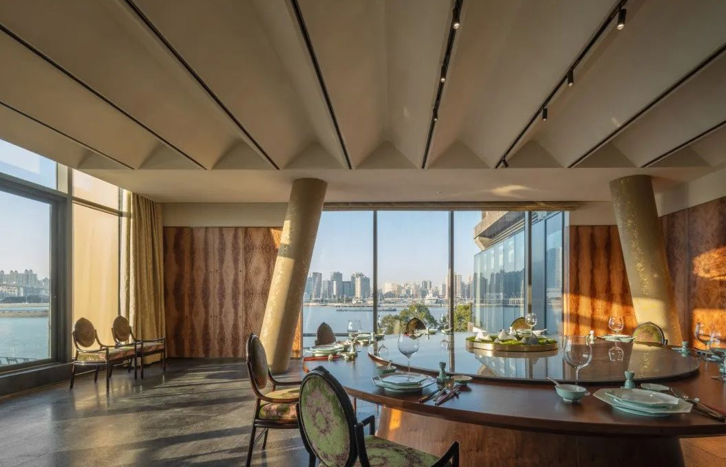 餐廳設計,高檔餐廳設計,元熙創意設計,中式餐廳設計,新中式餐廳,段元,餐廳設計案例,上海東臨觀海·和興1913餐廳,上海,上海餐廳設計,梁建國