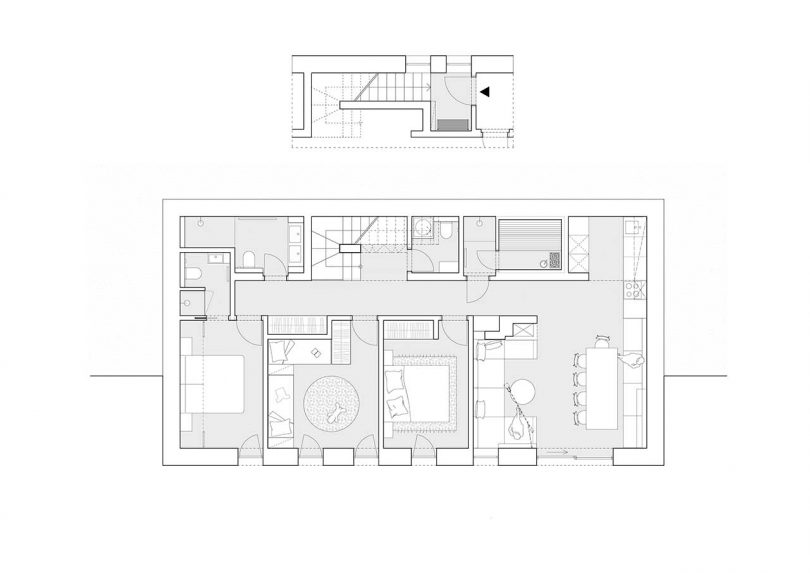 公寓設計,公寓設計案例,捷克,80㎡,Markéta Bromová,公寓裝修,原木色,最小宅,綠色竹節瓷磚