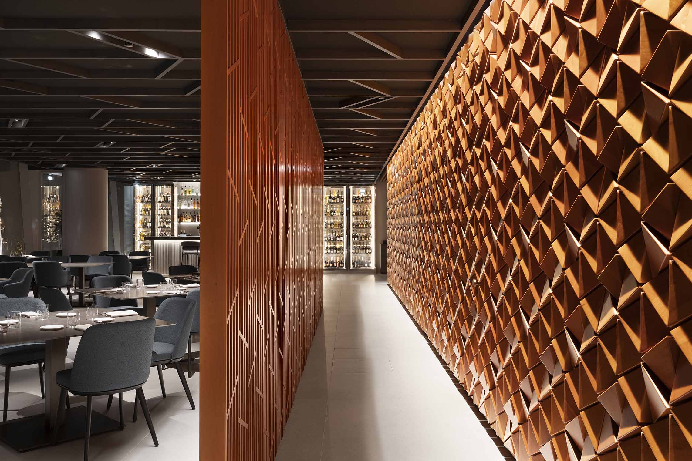 餐廳設計,休閑餐廳設計,餐廳設計案例,Andrea Maffei Architects,意大利,米蘭,DAV餐廳,國外餐廳設計,地中海美食