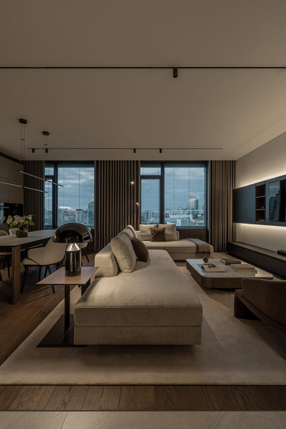 公寓住宅設計,110㎡,中性色,家裝設計,公寓設計案例,Bezmirno architectural studio,基輔