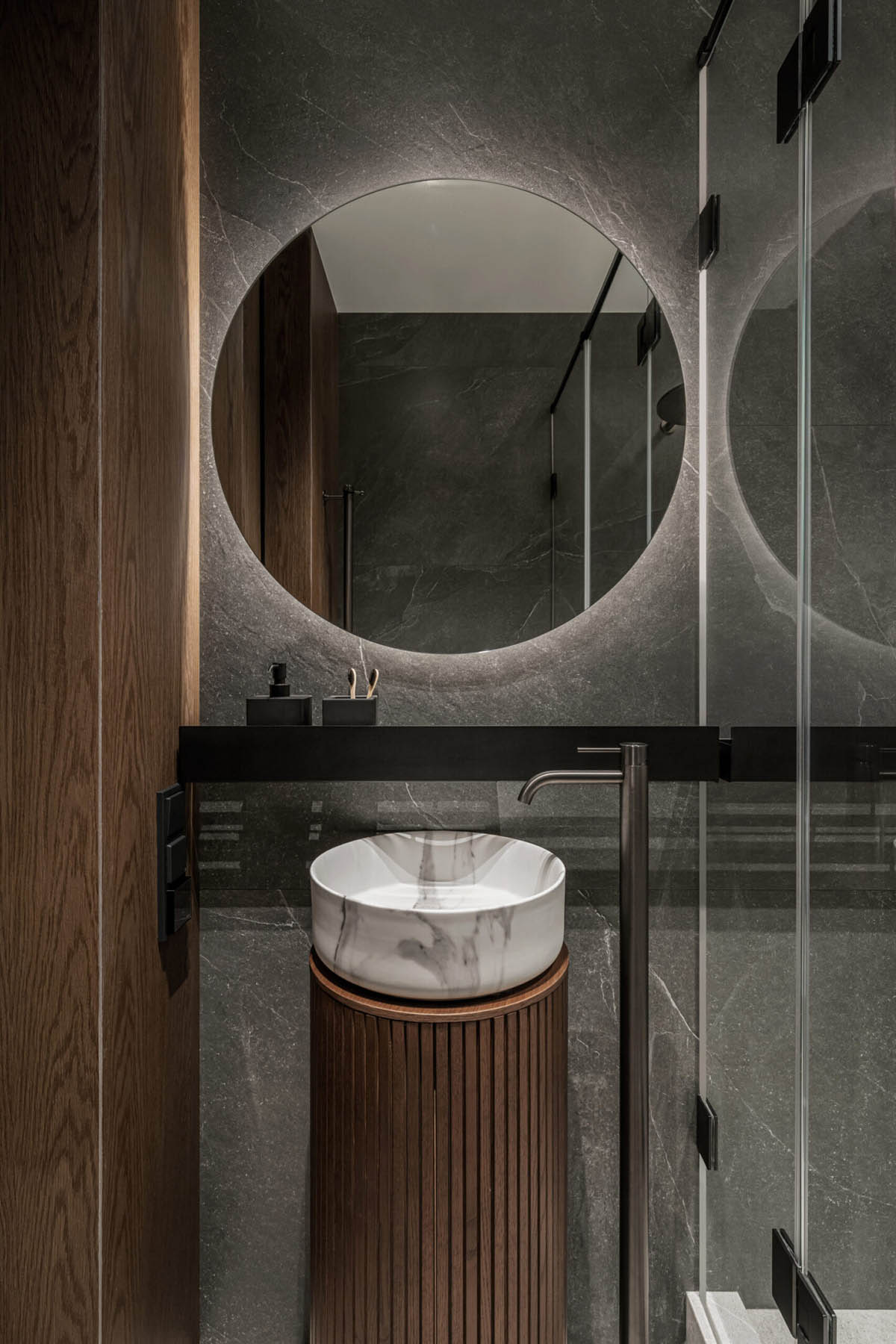 公寓住宅設計,110㎡,中性色,家裝設計,公寓設計案例,Bezmirno architectural studio,基輔