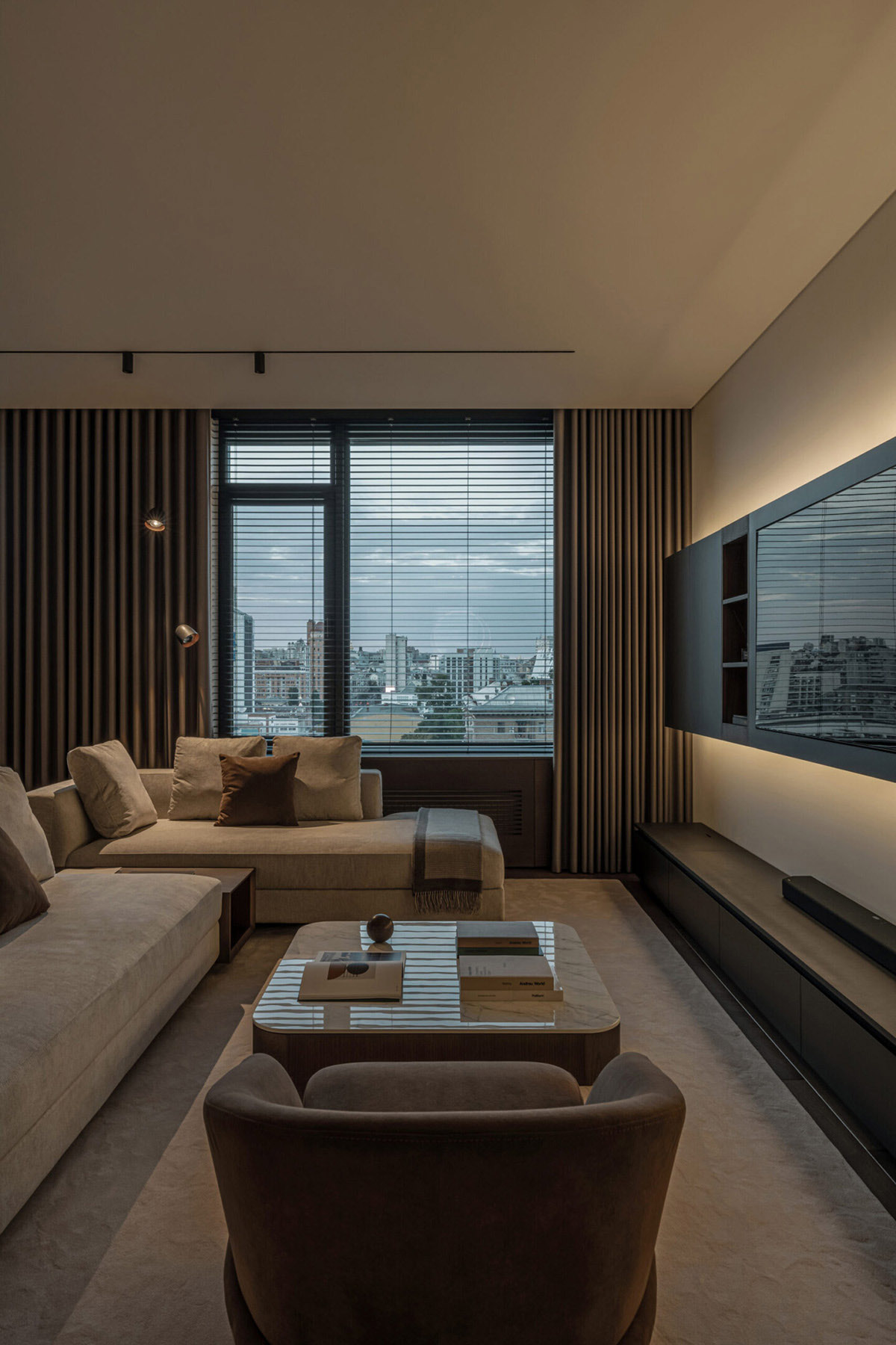 公寓住宅設計,110㎡,中性色,家裝設計,公寓設計案例,Bezmirno architectural studio,基輔