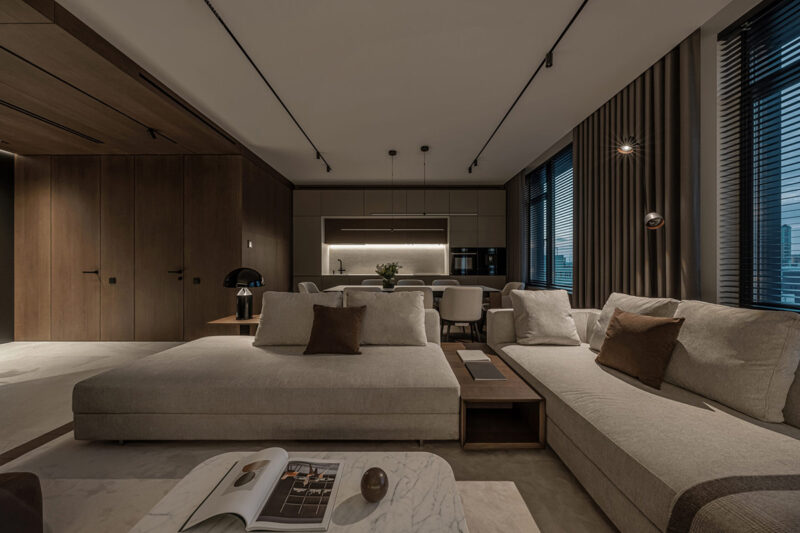 Bezmirno architectural studio | 110㎡， 中性色優雅美學公寓