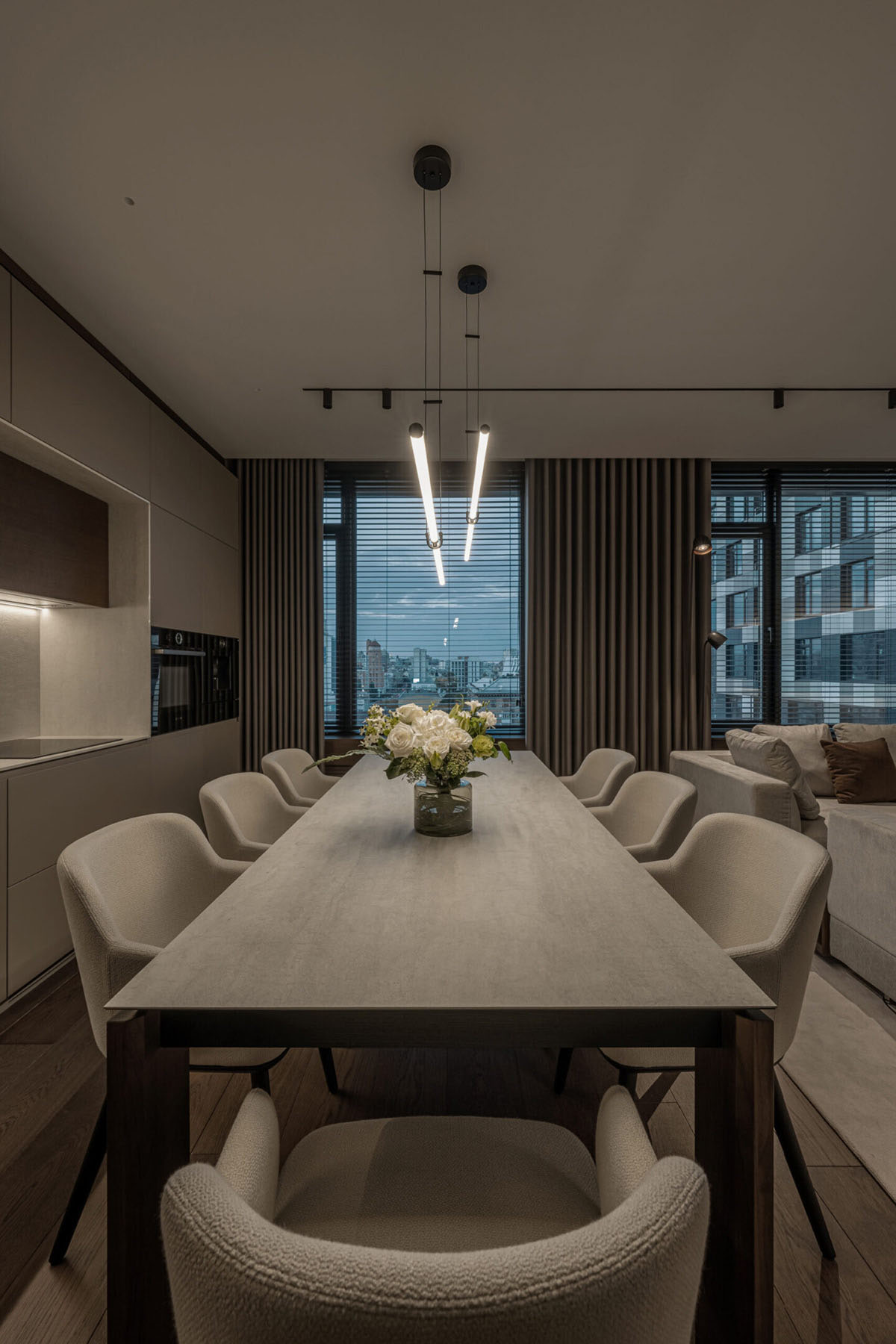 公寓住宅設計,110㎡,中性色,家裝設計,公寓設計案例,Bezmirno architectural studio,基輔