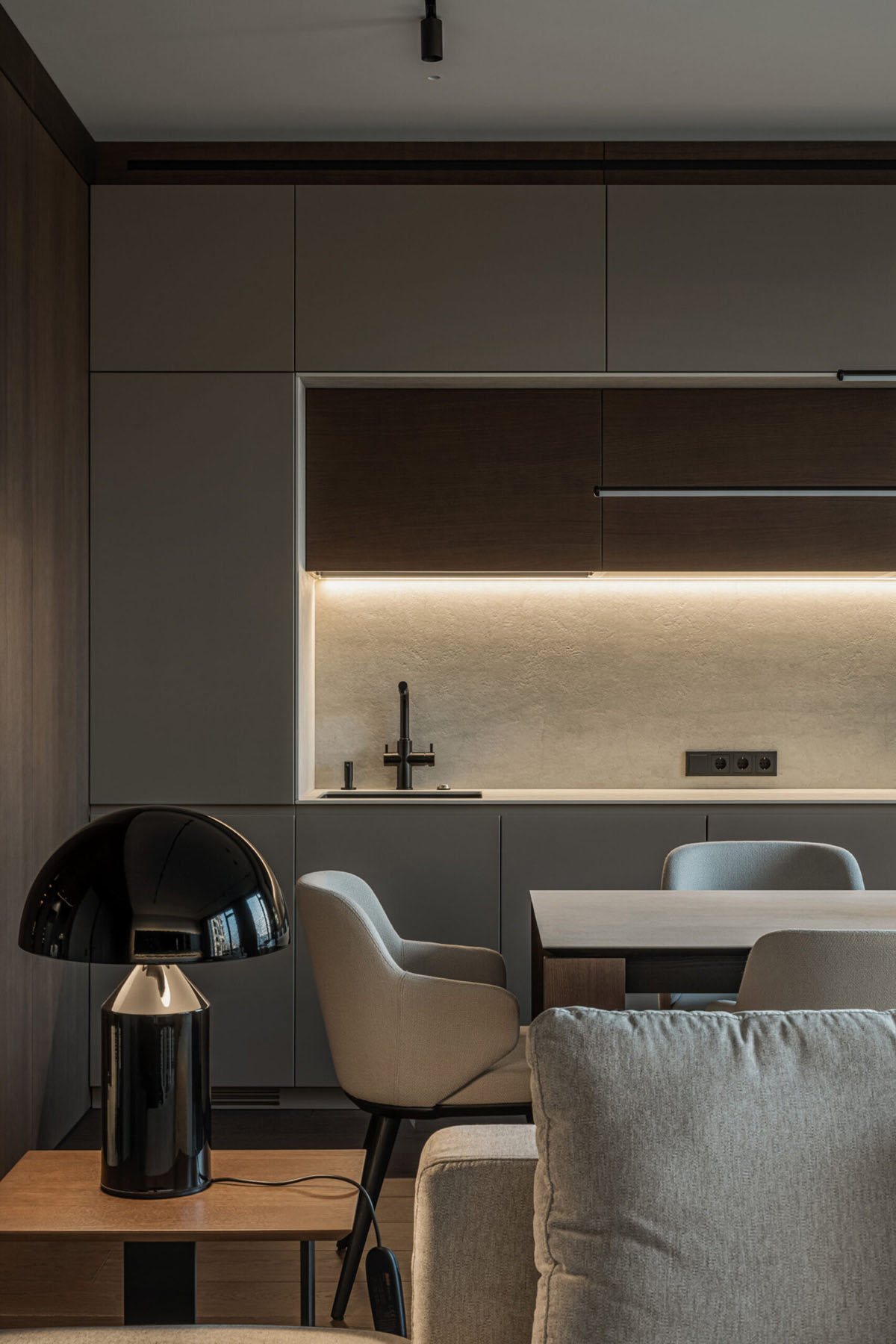 公寓住宅設計,110㎡,中性色,家裝設計,公寓設計案例,Bezmirno architectural studio,基輔