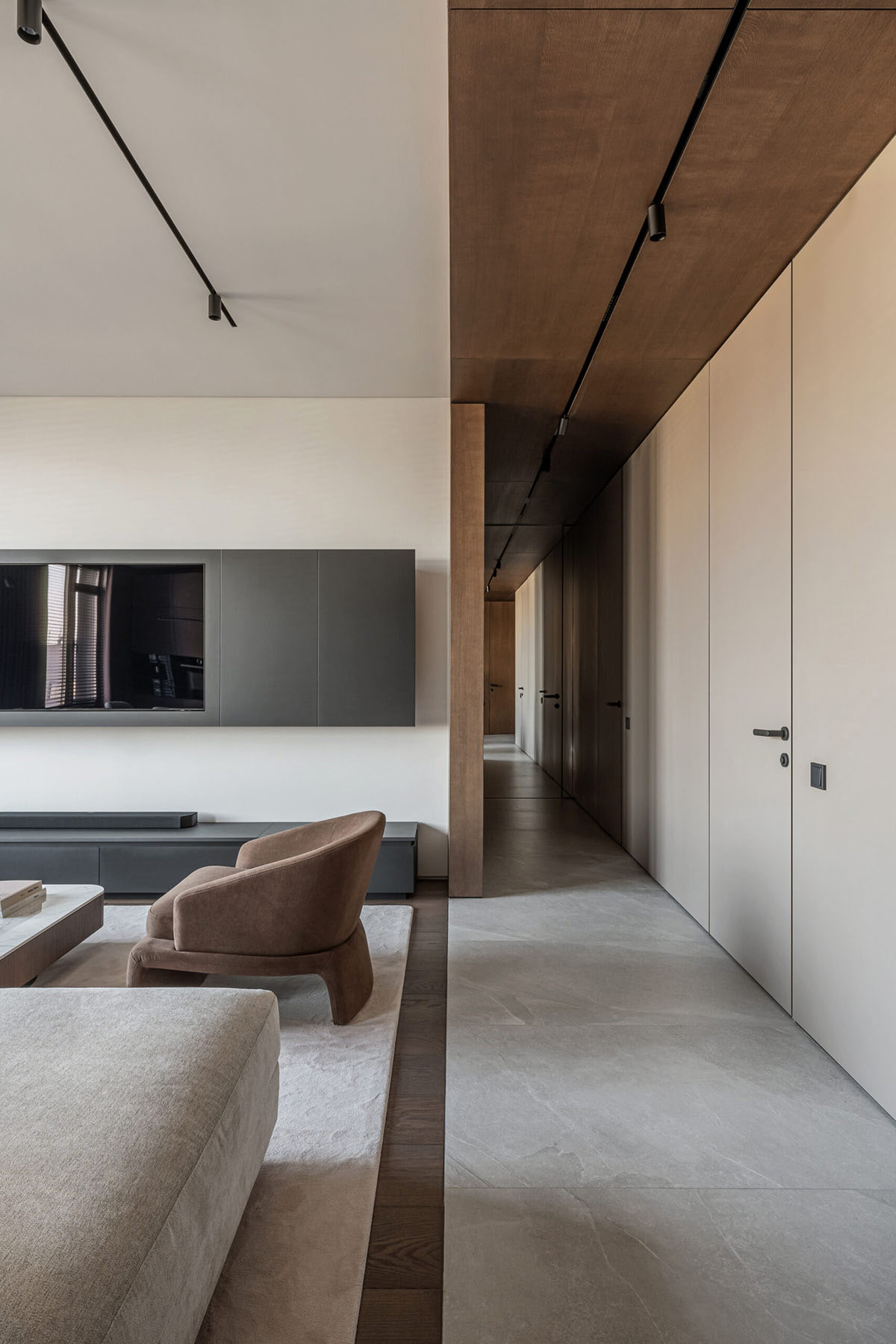 公寓住宅設計,110㎡,中性色,家裝設計,公寓設計案例,Bezmirno architectural studio,基輔