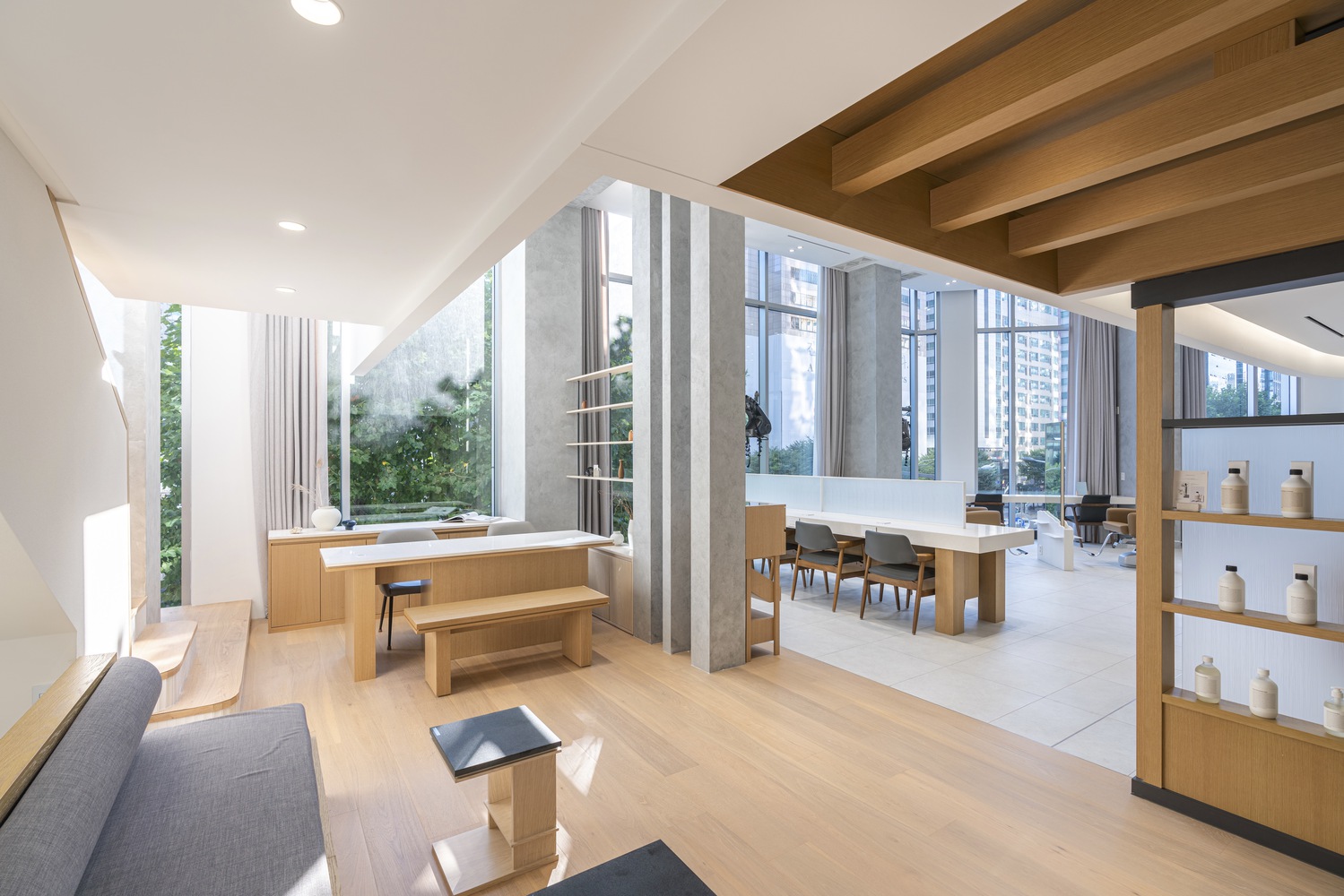 理發店設計,gru.Architects,韓國,潮流理發店設計,首爾,CHAHONG Salon,美發沙龍店設計,150㎡