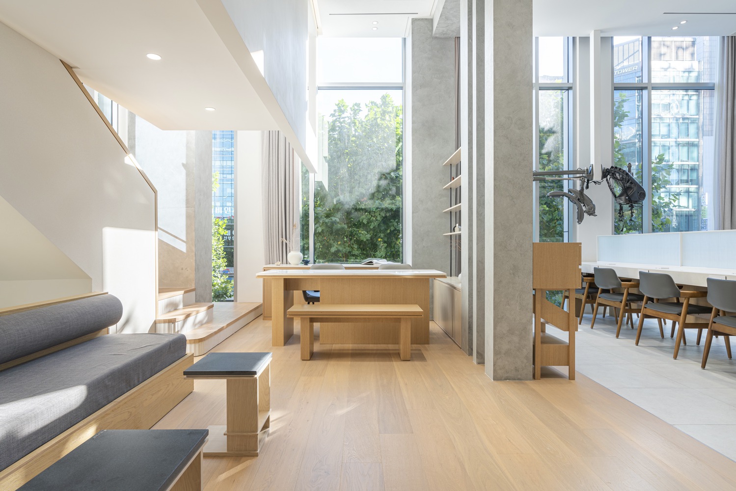 理發店設計,gru.Architects,韓國,潮流理發店設計,首爾,CHAHONG Salon,美發沙龍店設計,150㎡