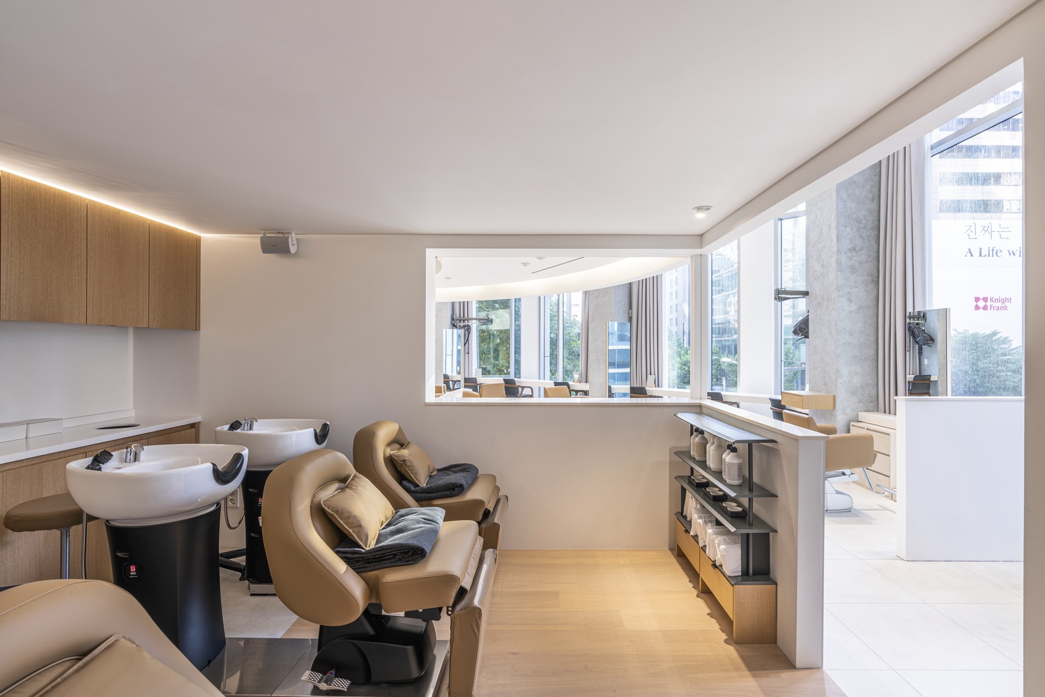 理發店設計,gru.Architects,韓國,潮流理發店設計,首爾,CHAHONG Salon,美發沙龍店設計,150㎡