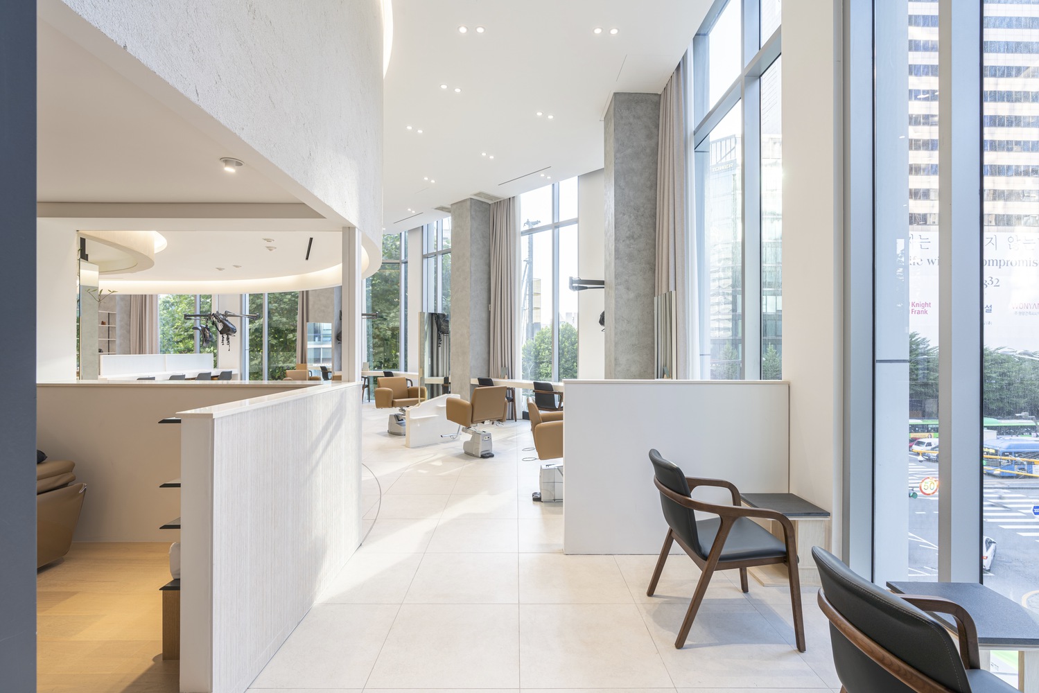 理發店設計,gru.Architects,韓國,潮流理發店設計,首爾,CHAHONG Salon,美發沙龍店設計,150㎡