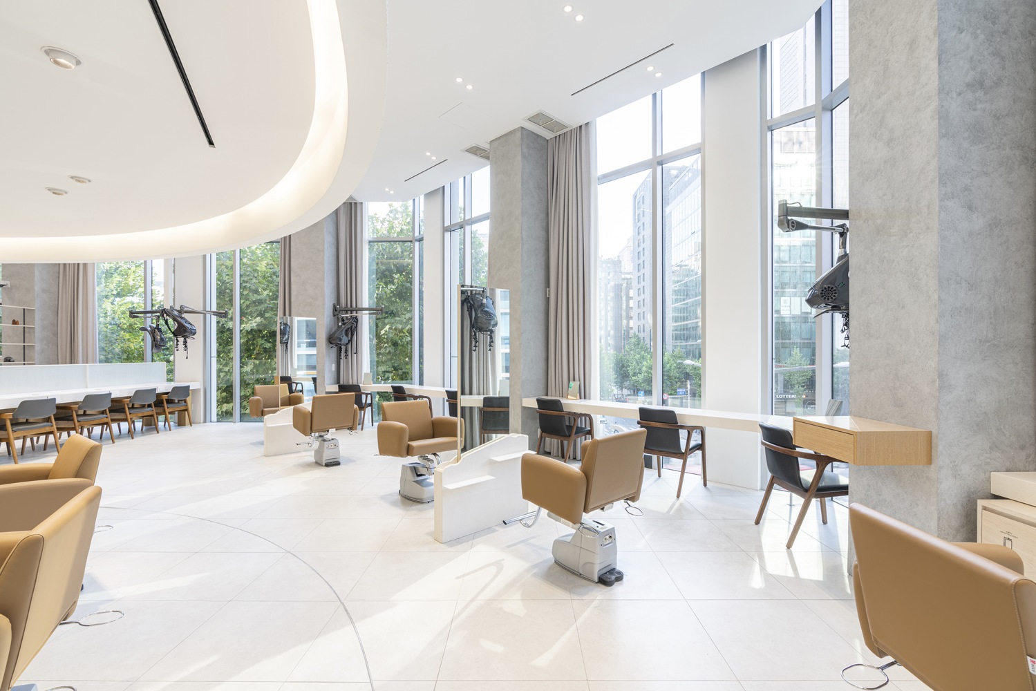 理發店設計,gru.Architects,韓國,潮流理發店設計,首爾,CHAHONG Salon,美發沙龍店設計,150㎡