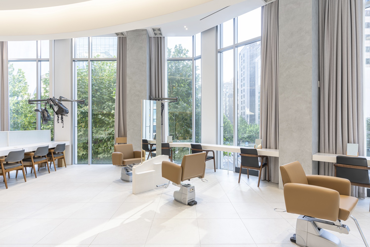 理發店設計,gru.Architects,韓國,潮流理發店設計,首爾,CHAHONG Salon,美發沙龍店設計,150㎡