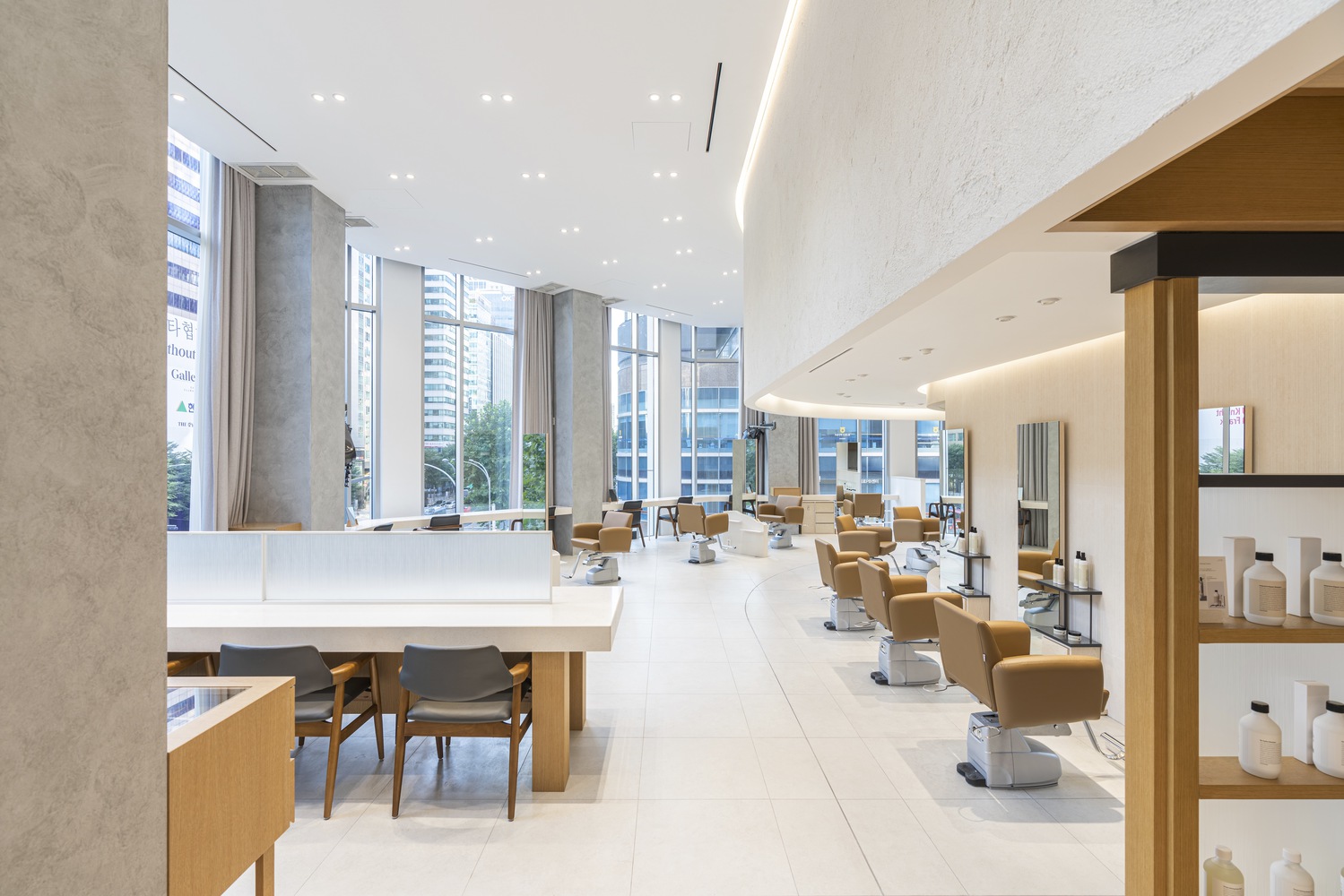 理發店設計,gru.Architects,韓國,潮流理發店設計,首爾,CHAHONG Salon,美發沙龍店設計,150㎡