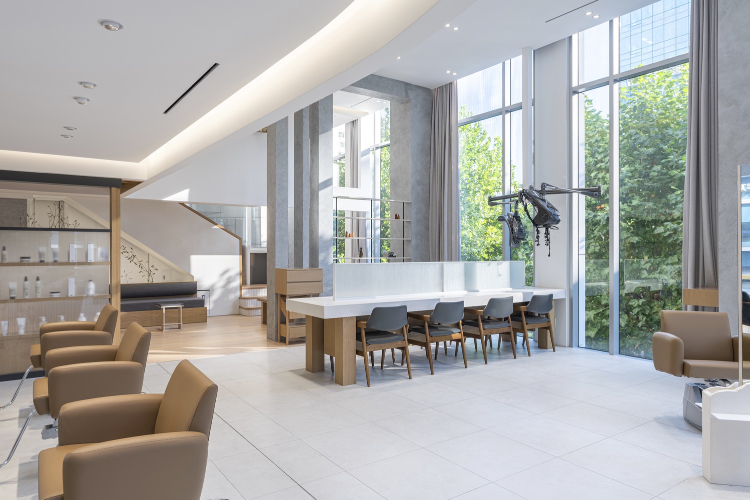 理發店設計,gru.Architects,韓國,潮流理發店設計,首爾,CHAHONG Salon,美發沙龍店設計,150㎡