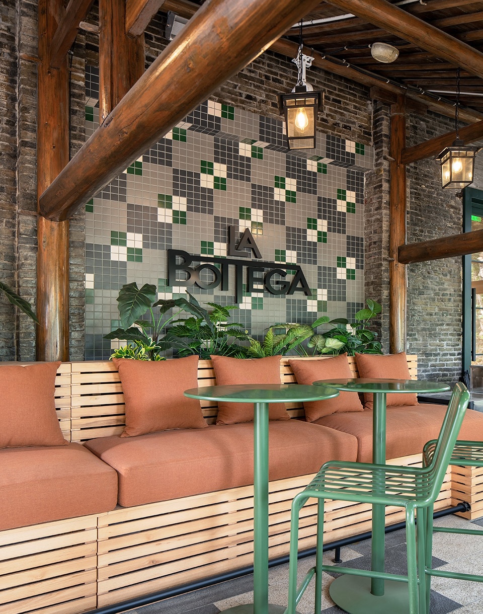 餐廳設計,休閑餐廳設計,餐廳設計案例,La Bottega,杭州La Bottega,La Bottega餐廳,網紅餐廳,杭州網紅餐廳,餐廳設計方案,杭州,hcreates,罕創建築設計,上海hcreates