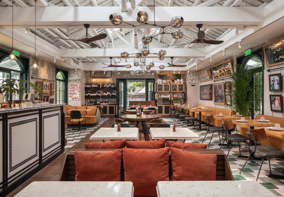 餐廳設計,休閑餐廳設計,餐廳設計案例,La Bottega,杭州La Bottega,La Bottega餐廳,網紅餐廳,杭州網紅餐廳,餐廳設計方案,杭州,hcreates,罕創建築設計,上海hcreates