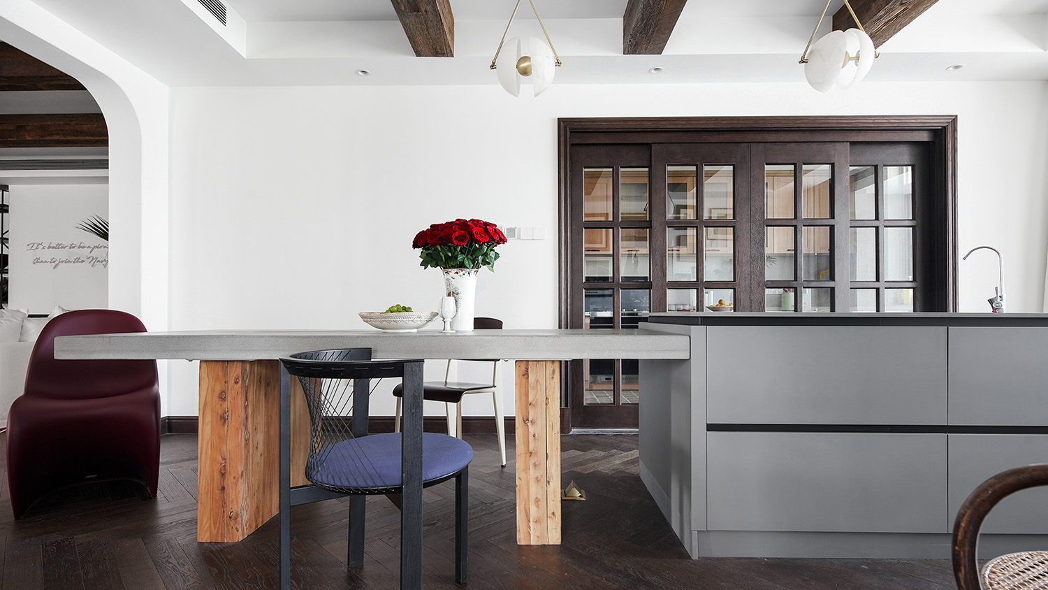 300㎡住宅設計,300㎡,300㎡大平層,大平層設計,家裝設計,大平層設計案例,美式風格,美式風格住宅設計,美式風格住宅設計案例,融宅設計,Hybrid House Design