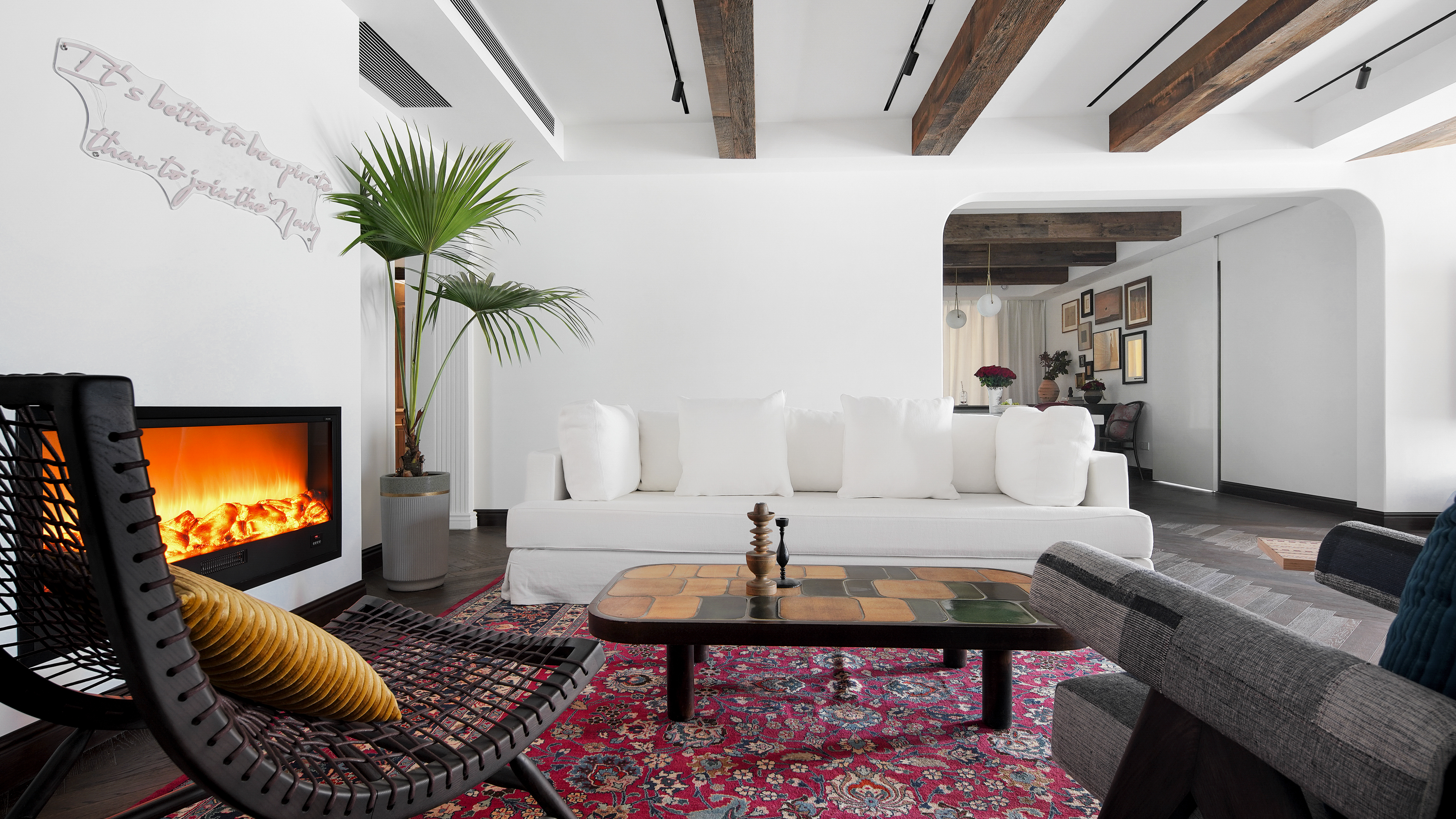 300㎡住宅設計,300㎡,300㎡大平層,大平層設計,家裝設計,大平層設計案例,美式風格,美式風格住宅設計,美式風格住宅設計案例,融宅設計,Hybrid House Design