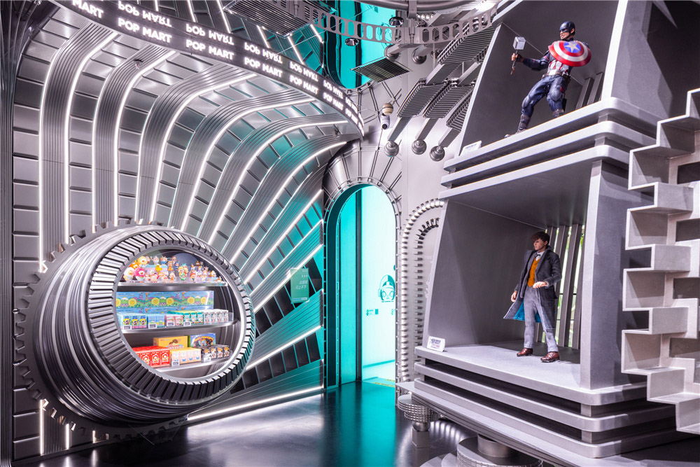 潮玩店設計,潮玩精品店設計,商店設計,潮玩玩具店設計,上海潮玩店,泡泡瑪特,泡泡瑪特全球旗艦店,上海泡泡瑪特,上海泡泡瑪特全球旗艦店,唯想國際,李想