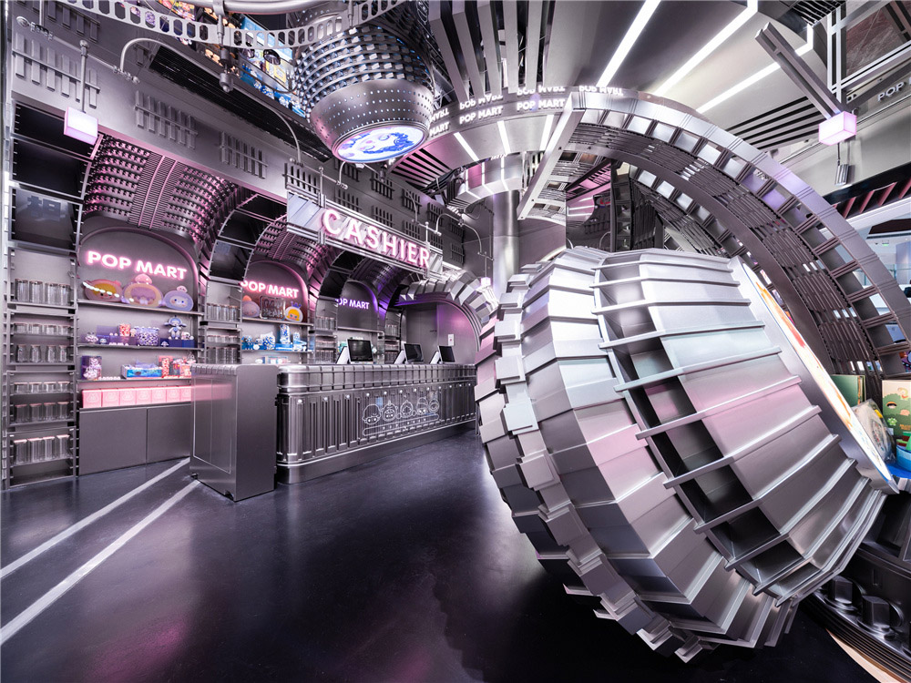 潮玩店設計,潮玩精品店設計,商店設計,潮玩玩具店設計,上海潮玩店,泡泡瑪特,泡泡瑪特全球旗艦店,上海泡泡瑪特,上海泡泡瑪特全球旗艦店,唯想國際,李想