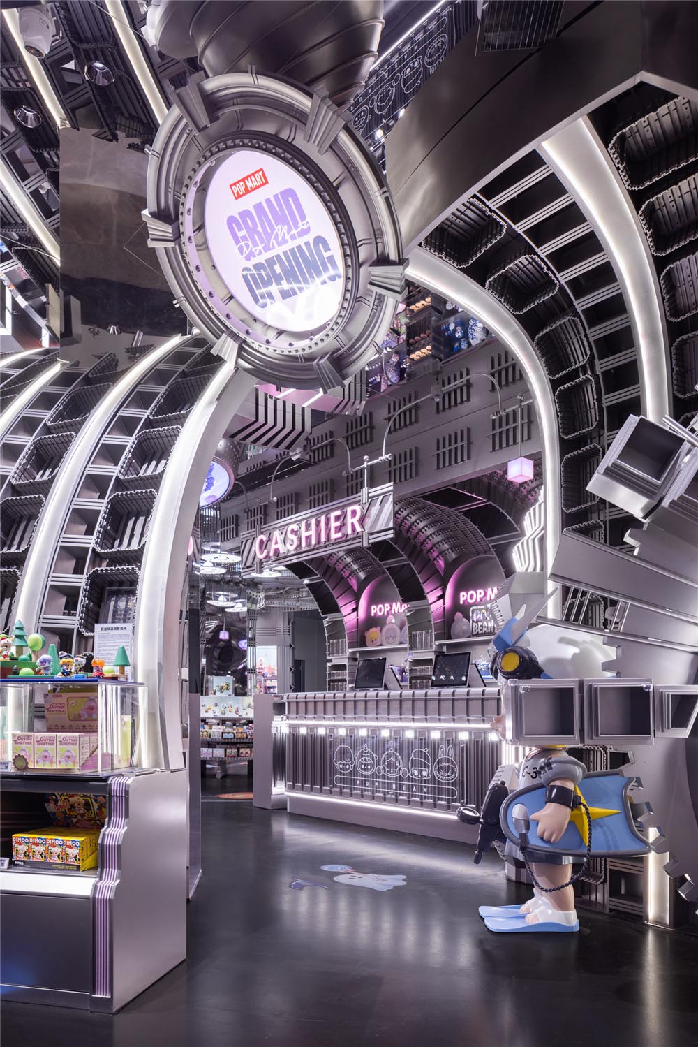 潮玩店設計,潮玩精品店設計,商店設計,潮玩玩具店設計,上海潮玩店,泡泡瑪特,泡泡瑪特全球旗艦店,上海泡泡瑪特,上海泡泡瑪特全球旗艦店,唯想國際,李想