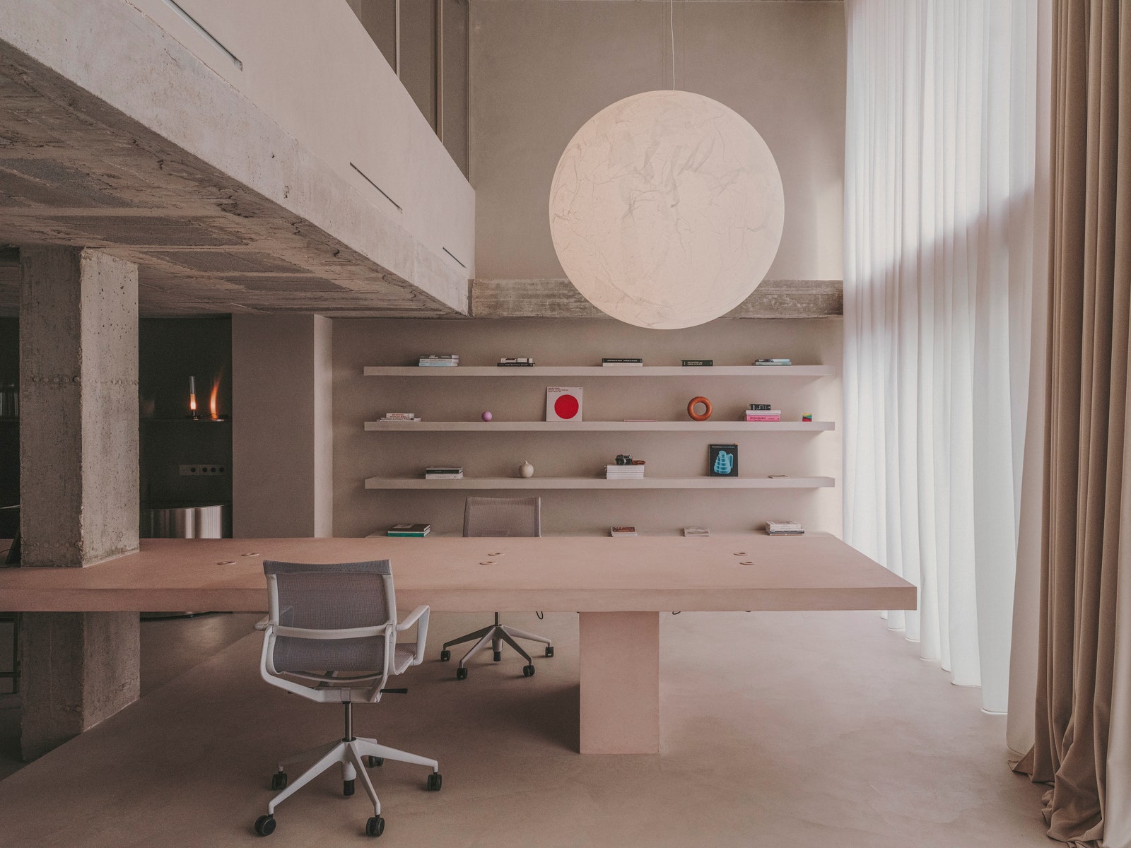 辦公室設計,辦公室改造,辦公室設計案例,Andrés Reisinger,設計公司辦公室,禪宗美學,中性色,微水泥