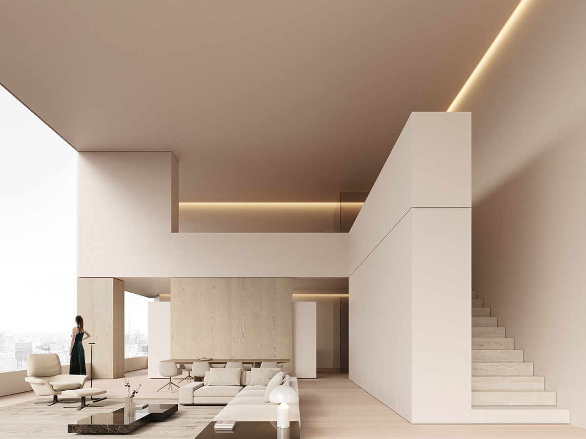 複式公寓,住宅設計案例,頂層公寓設計,極簡風格,Fran Silvestre Arquitectos,極簡主義