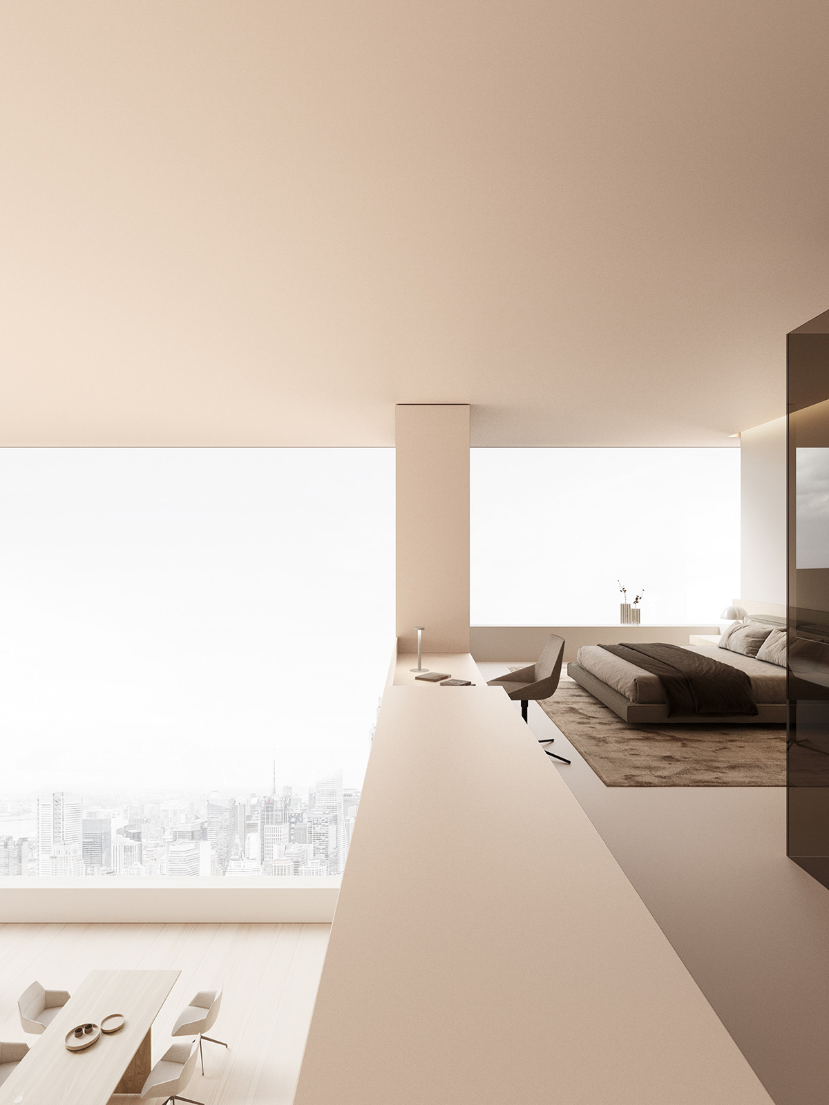 複式公寓,住宅設計案例,頂層公寓設計,極簡風格,Fran Silvestre Arquitectos,極簡主義