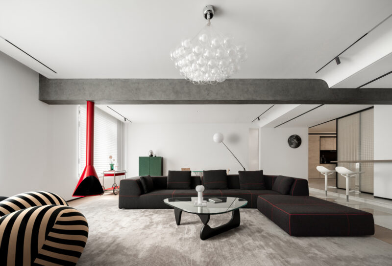 營造清美空間設計 | 460㎡，北京中海楓丹公館至簡大平層