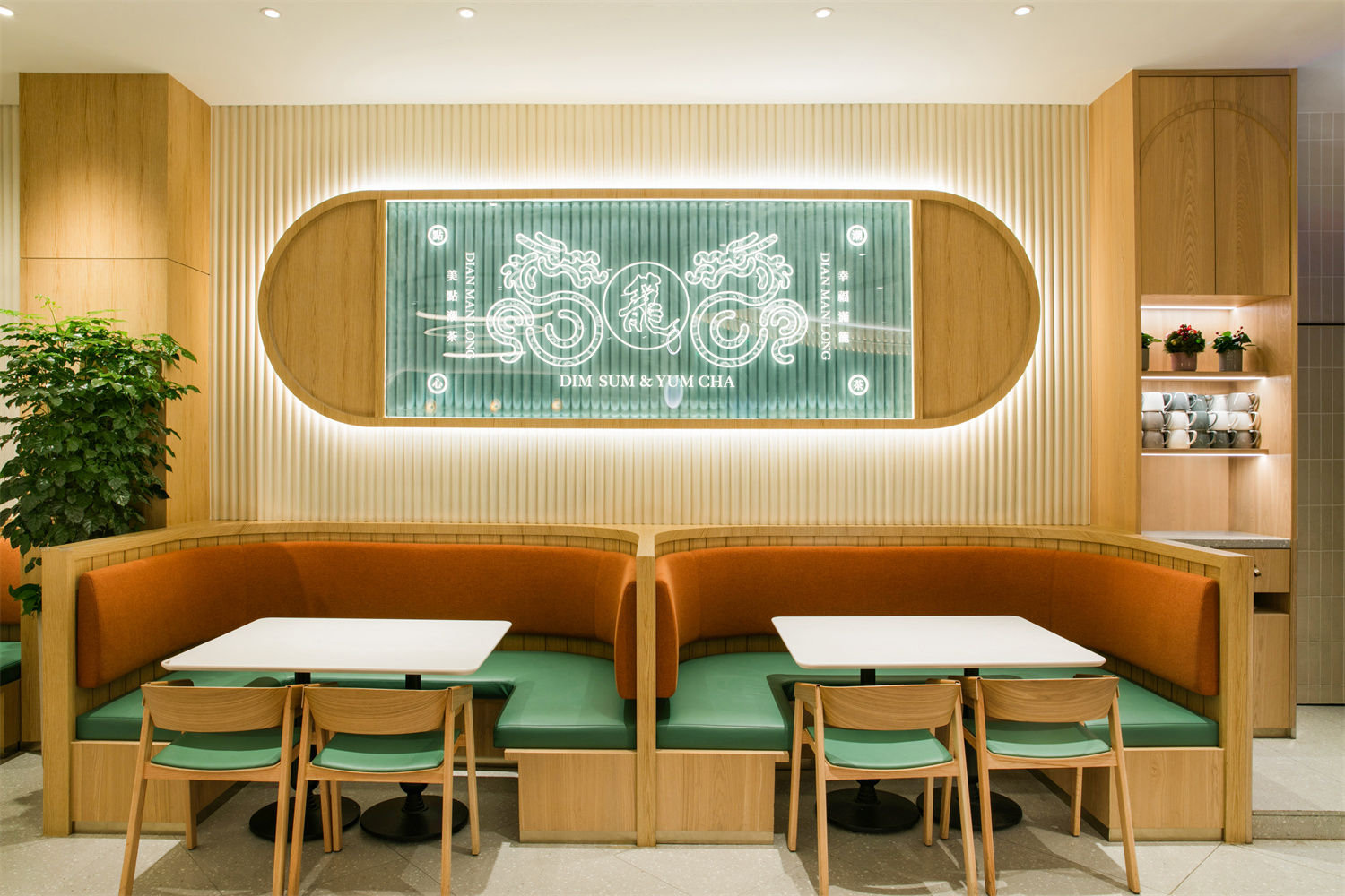 包子店設計,小餐廳設計,餐廳設計,餐廳設計案例,餐廳裝修,休閑餐廳設計,包子主題餐廳設計,點滿籠,點滿籠久光店,上海點滿籠,間睦設計,JYDP