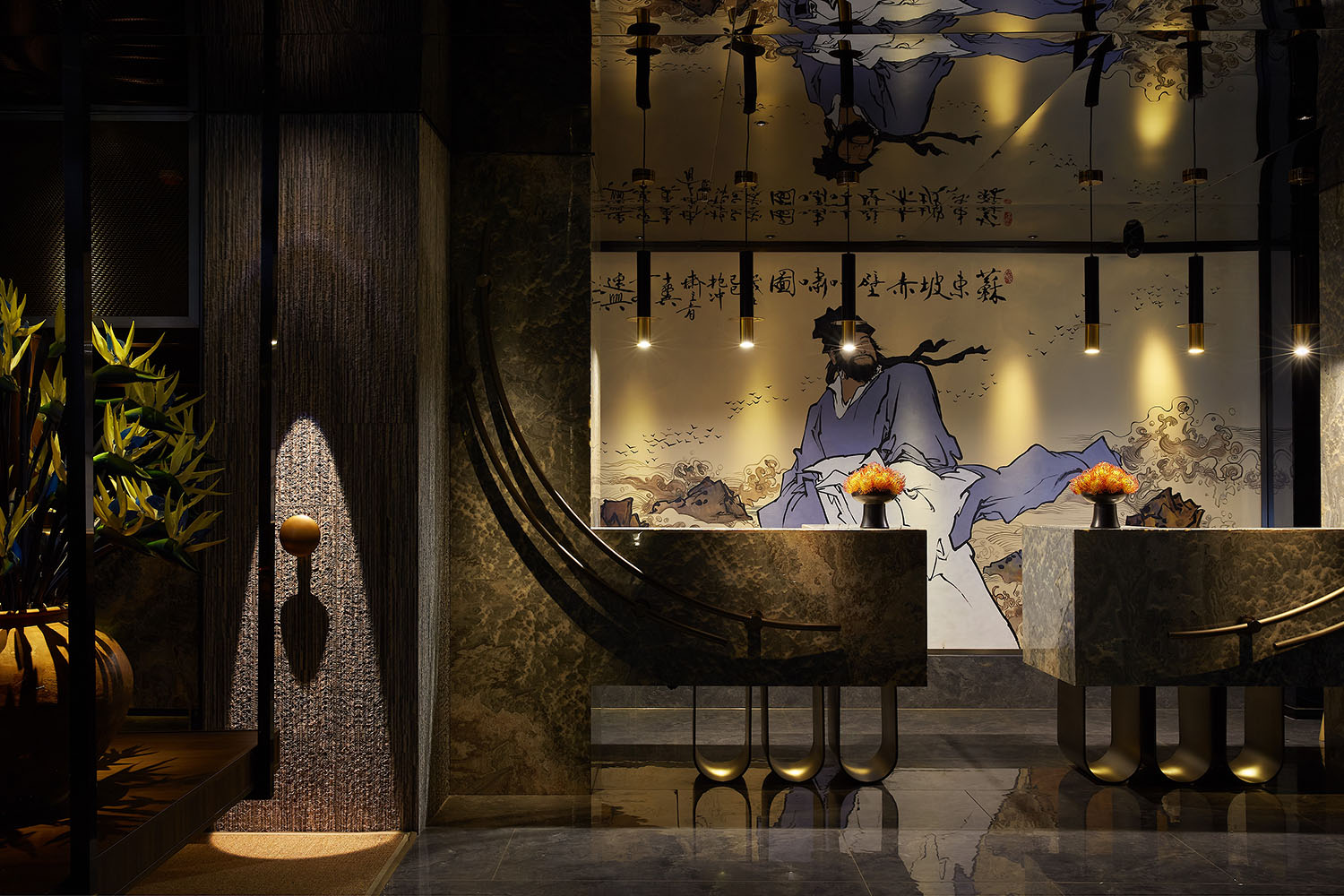 足療店設計,商業空間,足療店設計案例,東坡足道,東坡足道棲西裏店,按摩店設計,眉山,路得設計院