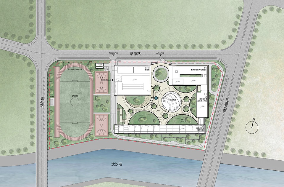 小學設計,學校設計,校園設計,學校設計案例,學校裝修,唐城外國語小學,唐城外國語小學培德校區,福山唐城外國語小學,上海福山唐城外國語小學,華建集團上海建築設計研究院有限公司,華建集團上海建築設計研究院