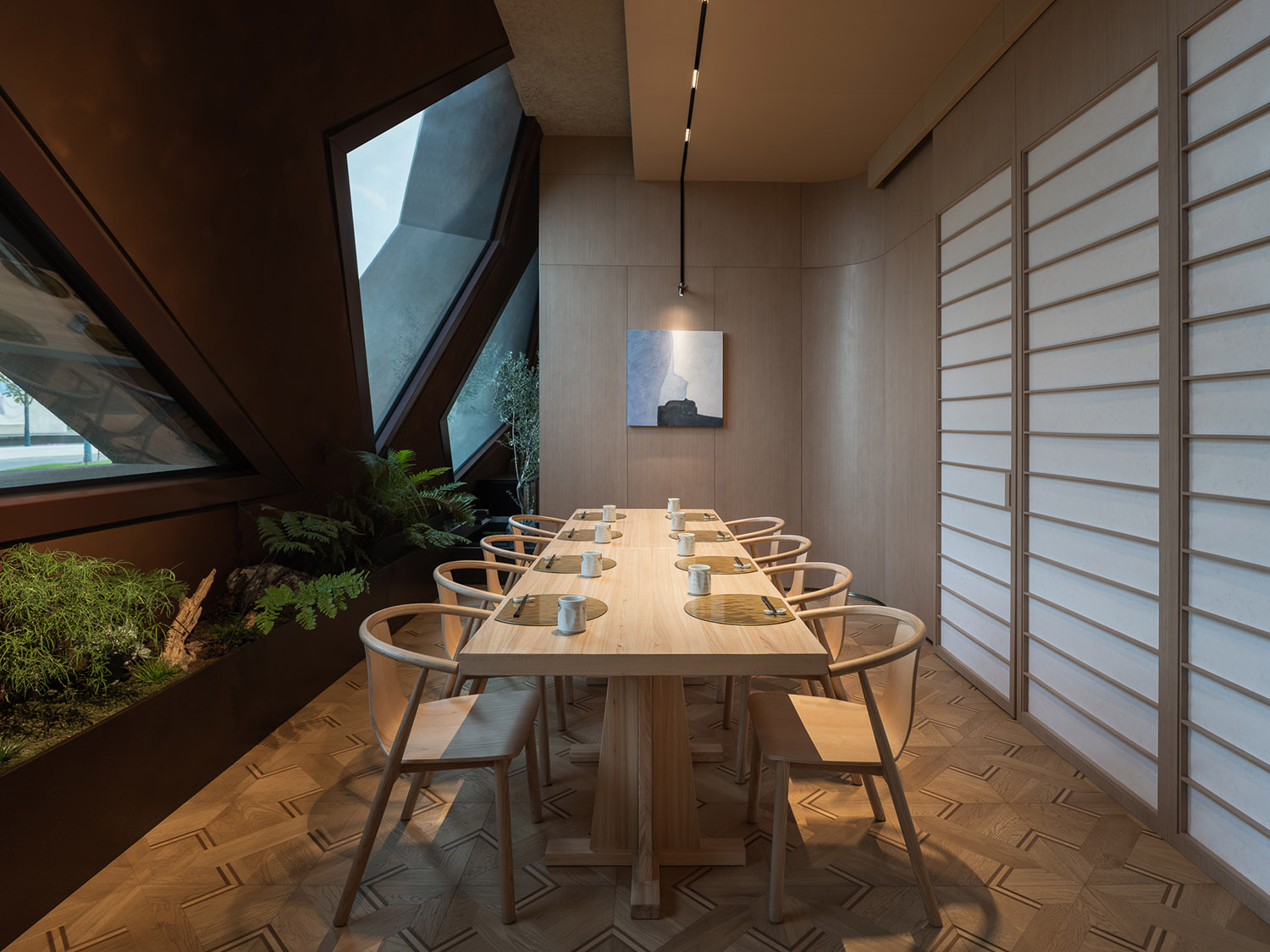 餐廳設計,日料餐廳設計,日式主題餐廳設計,餐廳設計案例,錢小屋,上海錢小屋日料餐廳,上海,上海餐廳設計,元熙創意設計,段元