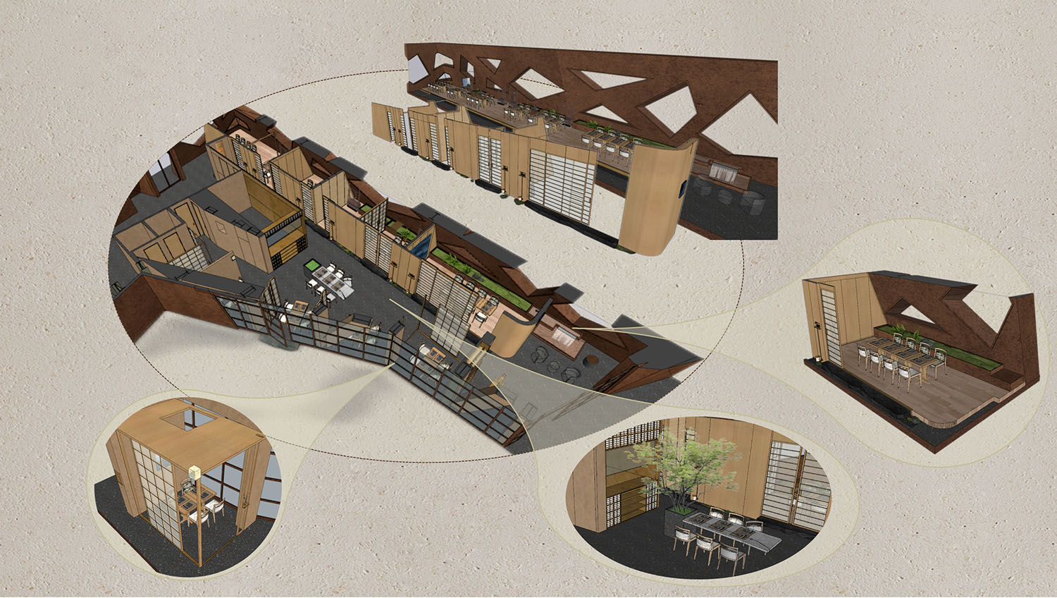 餐廳設計,日料餐廳設計,日式主題餐廳設計,餐廳設計案例,錢小屋,上海錢小屋日料餐廳,上海,上海餐廳設計,元熙創意設計,段元