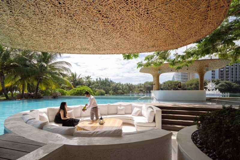 萬社設計 | 樹蔭之下-三亞艾迪遜酒店沙灘俱樂部