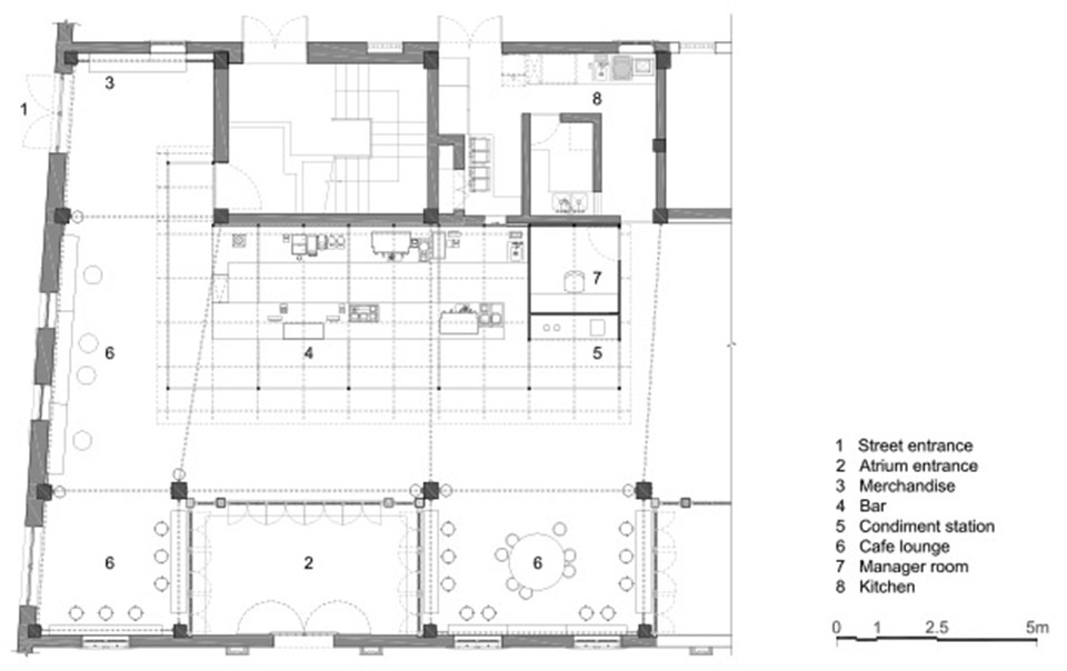 咖啡店設計,咖啡廳設計,咖啡店設計案例,咖啡店裝修,小藍瓶咖啡,藍瓶咖啡,上海藍瓶咖啡,藍瓶咖啡張園店,上海,設計共和,如恩設計研究室,如恩設計,如恩設計作品,如恩
