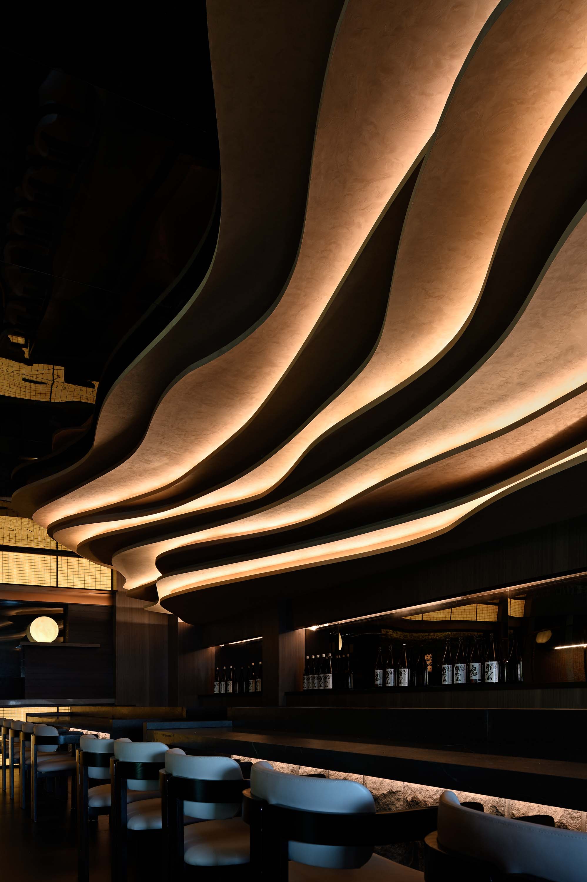 餐廳設計,日料餐廳設計,日式鐵板燒餐廳設計,餐廳設計案例,上鼎·精致鐵板料理,徐州上鼎鐵板燒,徐州,徐州餐廳設計,花生聯盟設計