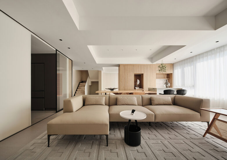 賈峰雲設計研究室 | 220㎡，江蘇鎮江貝爾加湖畔頂層複式