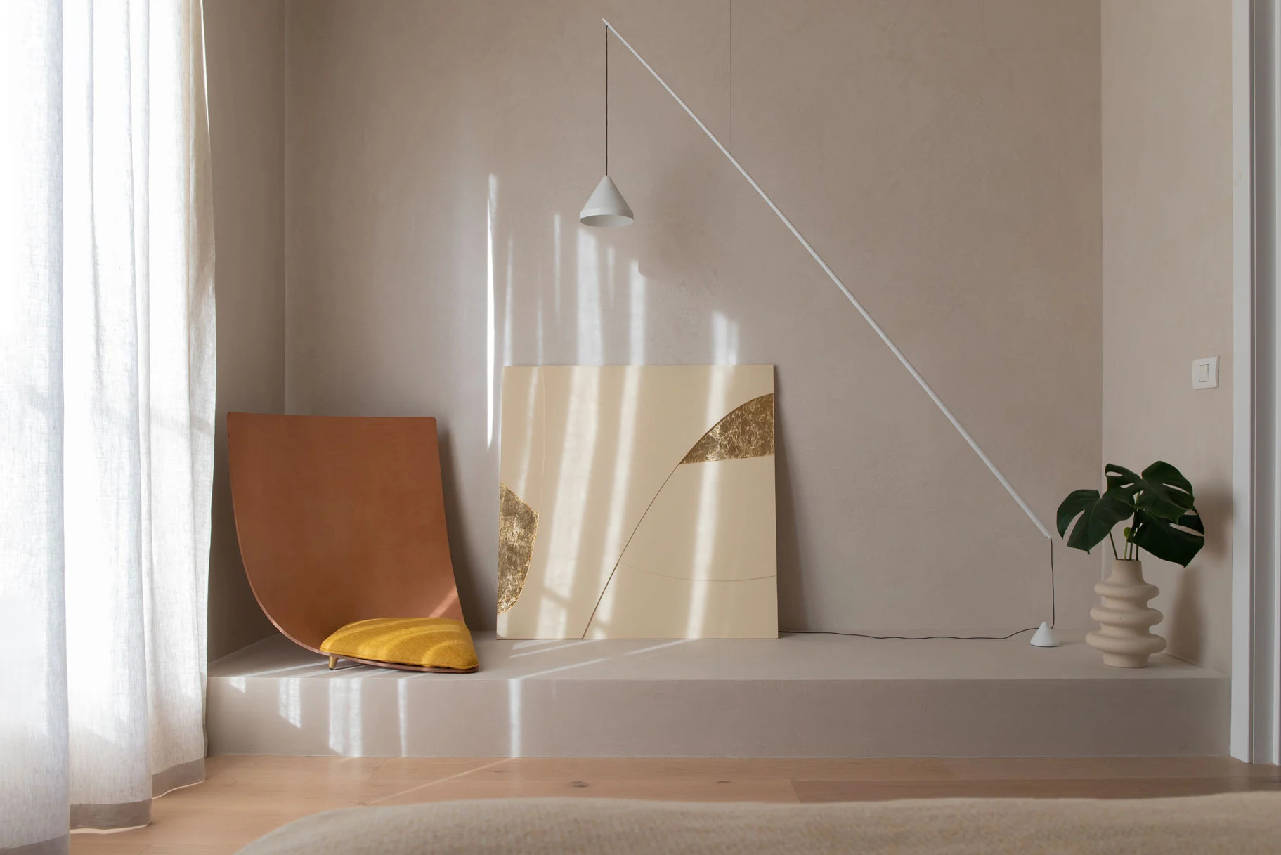 閣樓,住宅設計案例,Ioka Design,120㎡,侘寂風格,閣樓公寓,布加勒斯特,Wabi-sabi