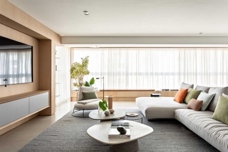 WF Arquitetos | 200㎡，聖保羅原木色優雅大平層