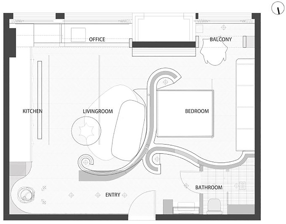 公寓設計,小戶型設計,公寓設計案例,公寓裝修,住宅設計,家裝設計,北京,屋有園,Beijing Yeak Design